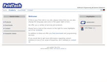 Tablet Screenshot of feldtech.com